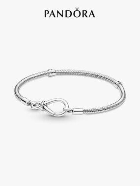 Pandora Moments Infinity Knot Snake Chain Bracelet